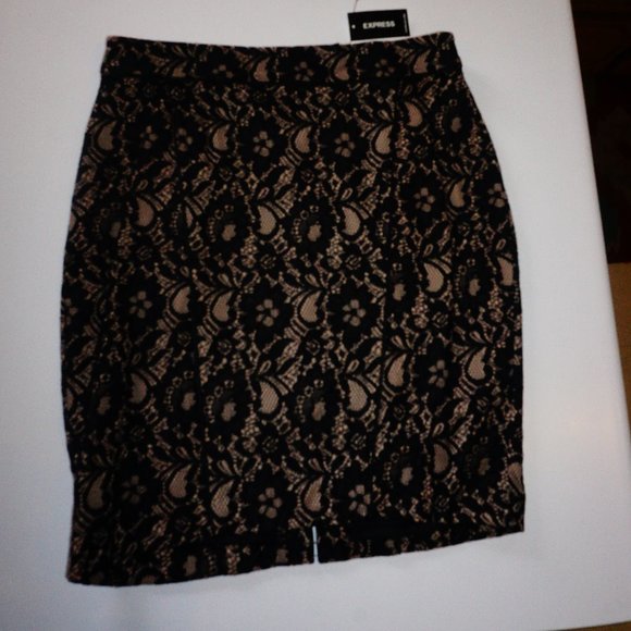 Express Dresses & Skirts - NWT Express Lace Pencil Skirt